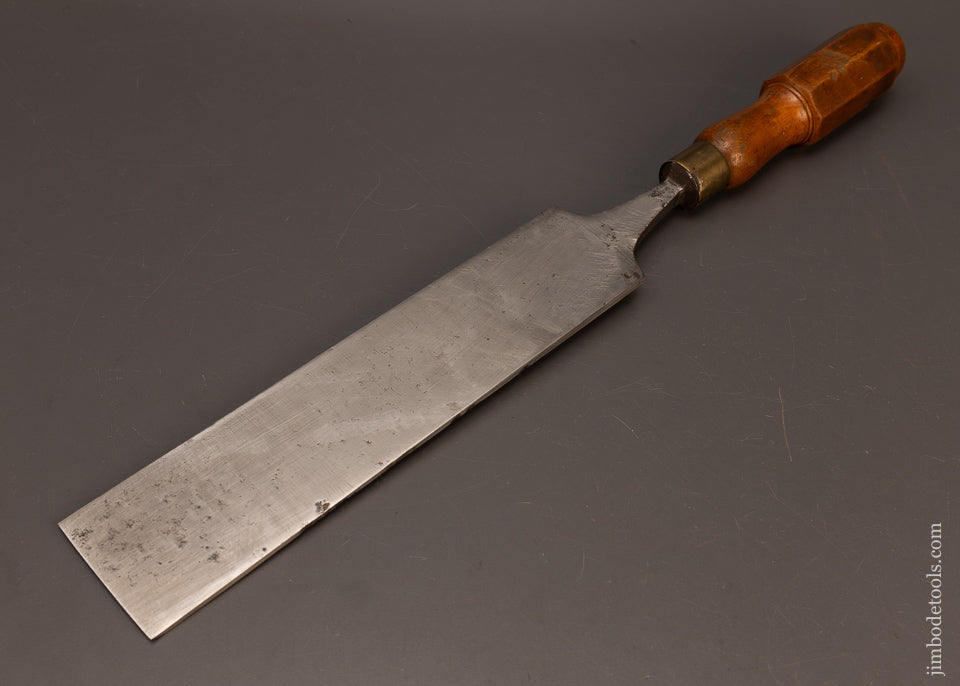 Remarkable-2-1/2-x-19-Inch-MARPLES-Boxwood-Handled-Paring-Chisel-Slick-117877