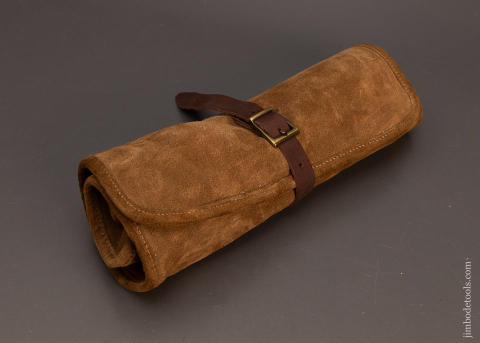 Mint-Set-of-4-LIE-NIELSEN-Bevel-Edge-Chisels-in-Leather-Roll-118115