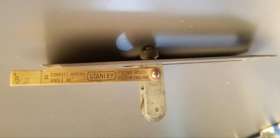 Very RARE! Patented STANLEY No. 50 Plane Iron Honing Guide -- 70587