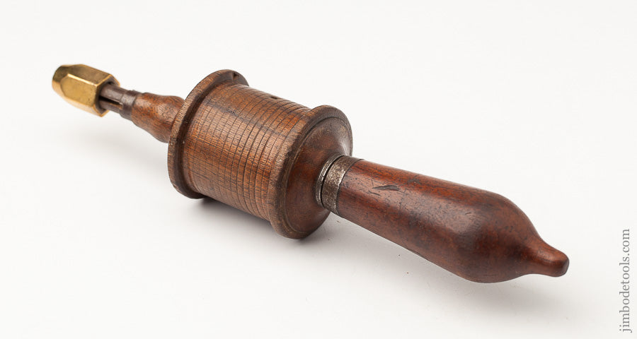 Early Patented 9 inch Walnut Bow Drill -- 63010R