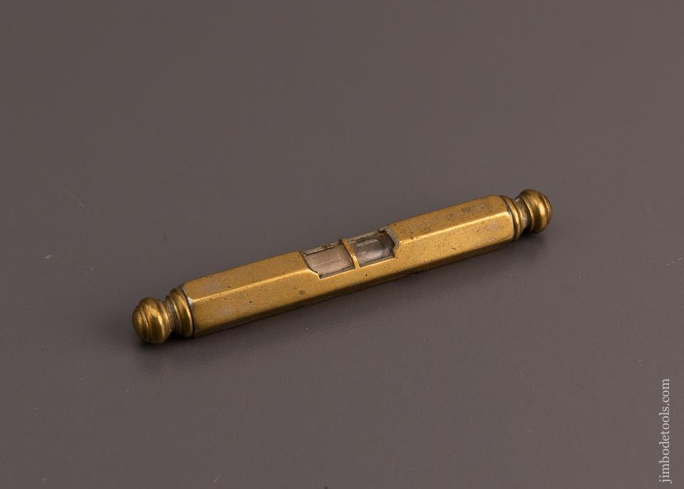 Beautiful Brass 2 1/2 Inch Finial Level by DAVIS LEVEL & TOOL CO. - 63783