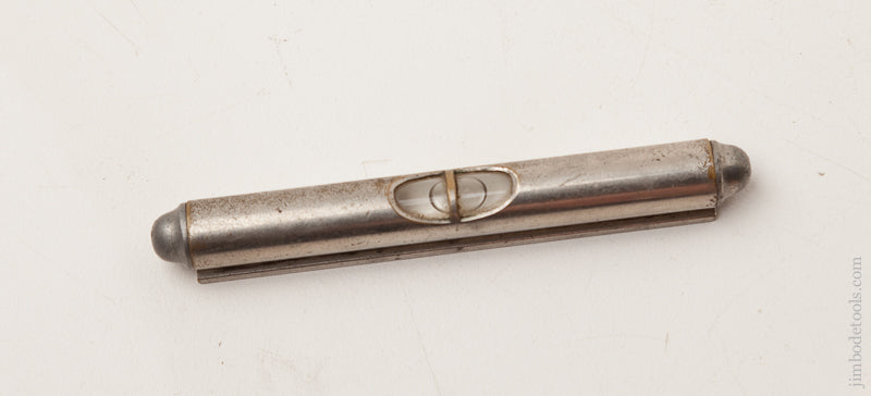 Rare! STRATTON BROS. 3 1/2 inch Nickel Plated Pocket Level * 70126U