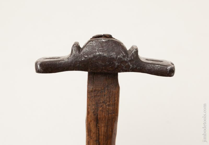 17th Century 4 1/4 x 8 inch Hammer with Dual Touch Marks - EXCELSIOR 72702