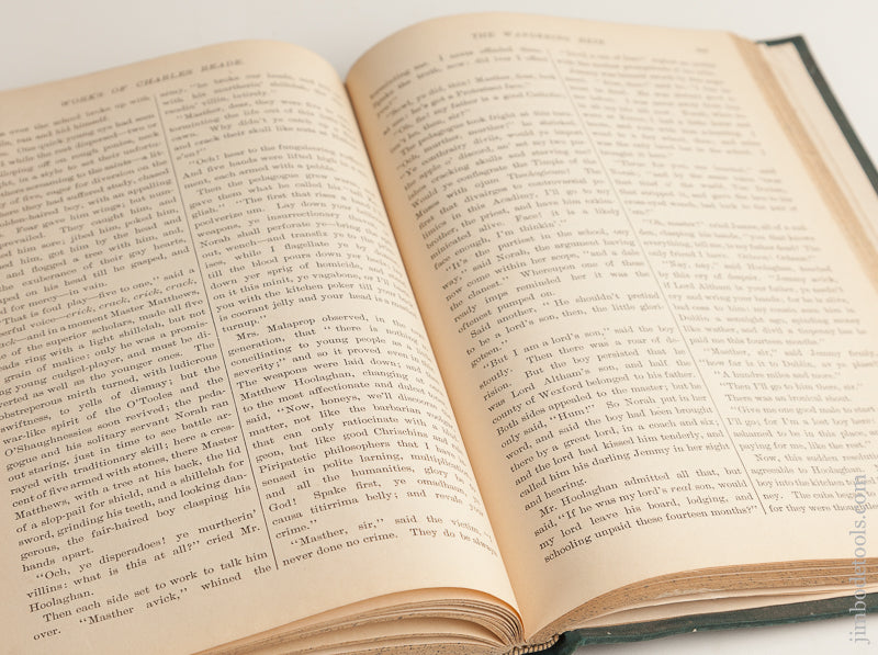 Book: WORKS OF CHARLES READE: A NEW EDITION IN FIVE VOLUMES, VOLUME FIVE Including PUT YOURSELF IN HIS PLACE, an 1870 Fictional Novel About the Real J.B. ADDIS -- 74154R