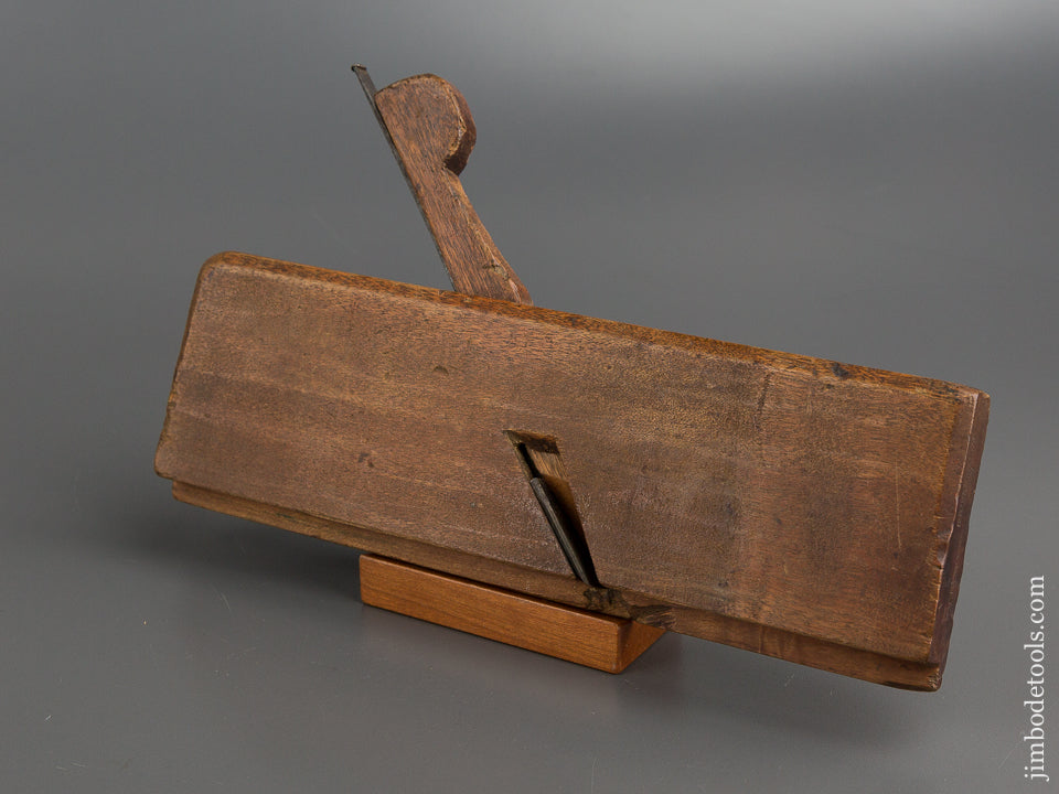 I. NICHOLSON IN WRENTHAM Pre-1746 Ten inch Yellow Birch Molding Plane - 79198 -