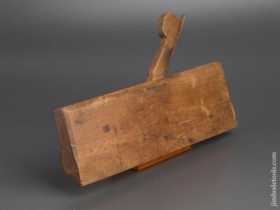 Ten inch I. NICHOLSON IN CUMBERLAND Yellow Birch Molding Plane circa 1746 FINE - 79840R