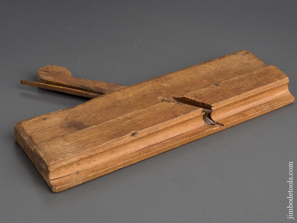 Ten inch I. NICHOLSON IN CUMBERLAND Yellow Birch Molding Plane circa 1746 FINE - 79840R