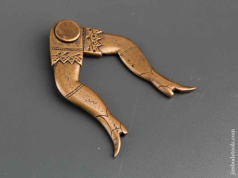 Drop Dead Gorgeous! Sculpted Brass Lady Leg Calipers - 80233U