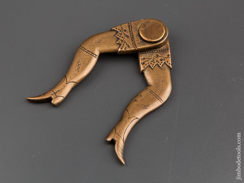 Drop Dead Gorgeous! Sculpted Brass Lady Leg Calipers - 80233U