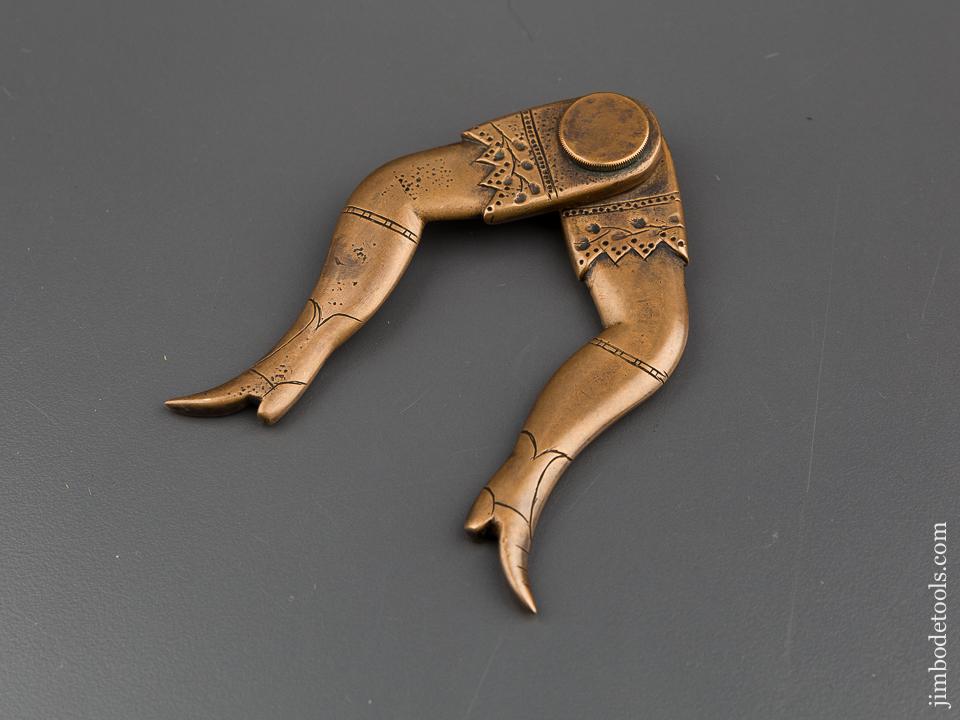 Drop Dead Gorgeous! Sculpted Brass Lady Leg Calipers - 80233U