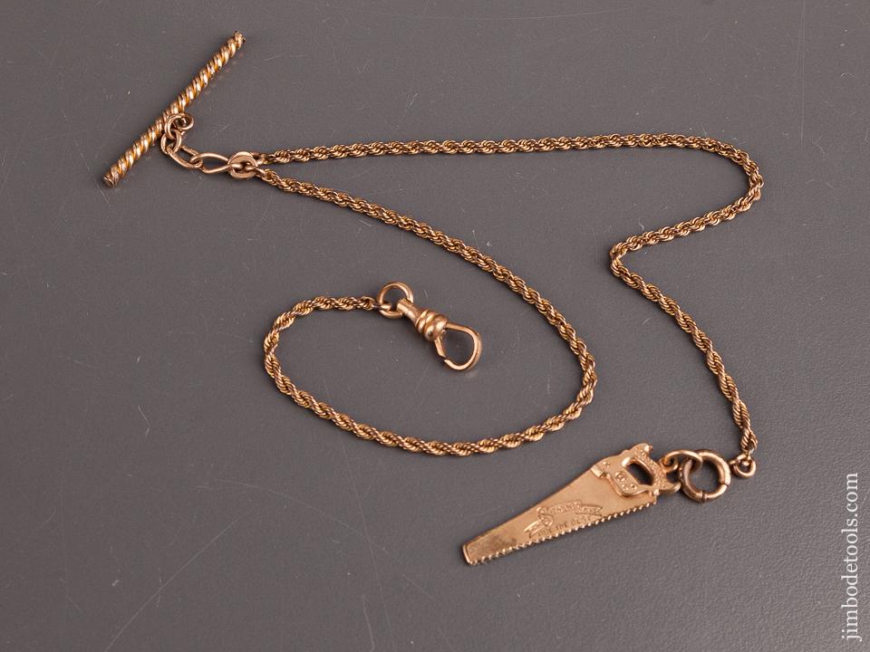 Beautiful SIMONDS Saw Watch Fob with Chain - 82305U