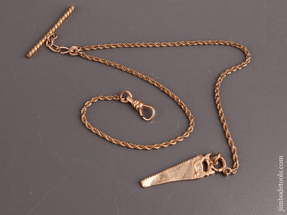 Beautiful SIMONDS Saw Watch Fob with Chain - 82305U