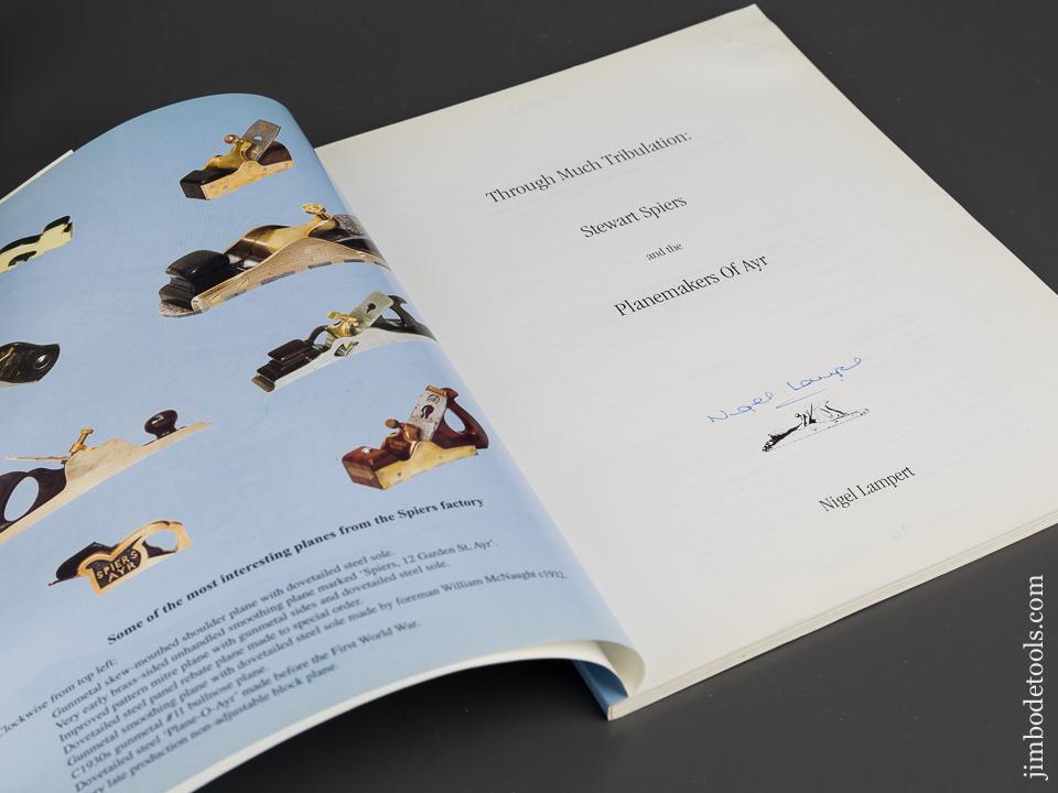 SIGNED Book: THROUGH MUCH TRIBULATION: STEWART SPIERS AND THE PLANEMAKERS OF AYR by Nigel Lampert - 82872