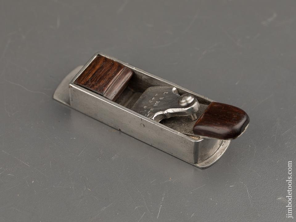 Miniature Dovetailed Steel Rosewood Stuffed Mitre Plane Reproduction of an L. BRANDT By Dominic Micalizzi * 91110U