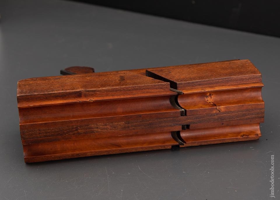RARE Side by Side 3/4 inch Left & Right Hand Side Bead Molding Plane by J. KELLOGG AMHERST MS circa 1835-67 CRISP & FINE - 93320