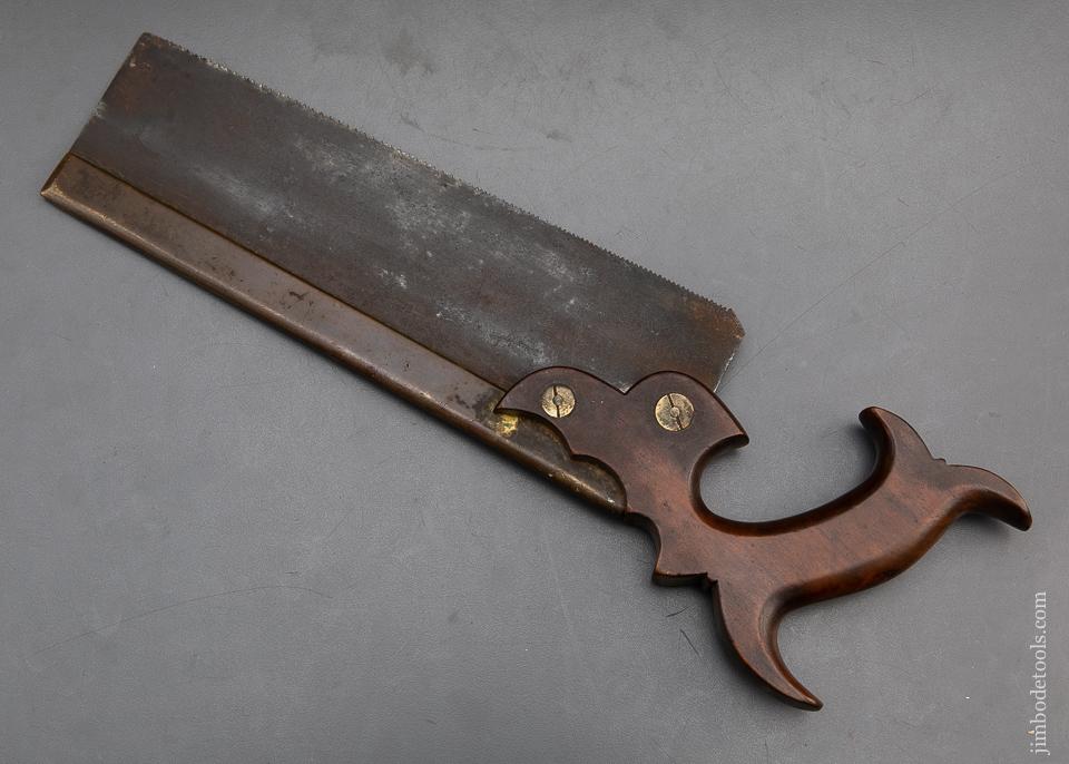 Awesome CRESSON PHILADA 10 inch Triple Cove Brass Backed Saw - 93454R