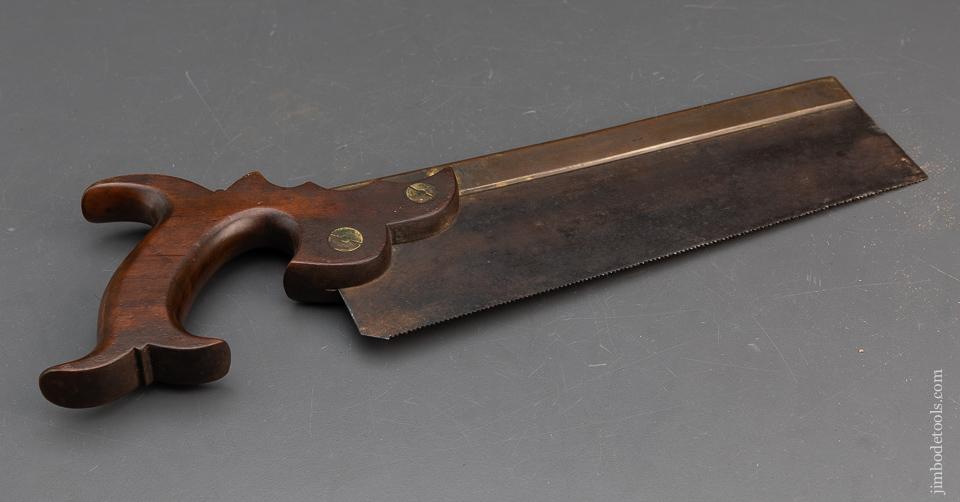 Awesome CRESSON PHILADA 10 inch Triple Cove Brass Backed Saw - 93454R