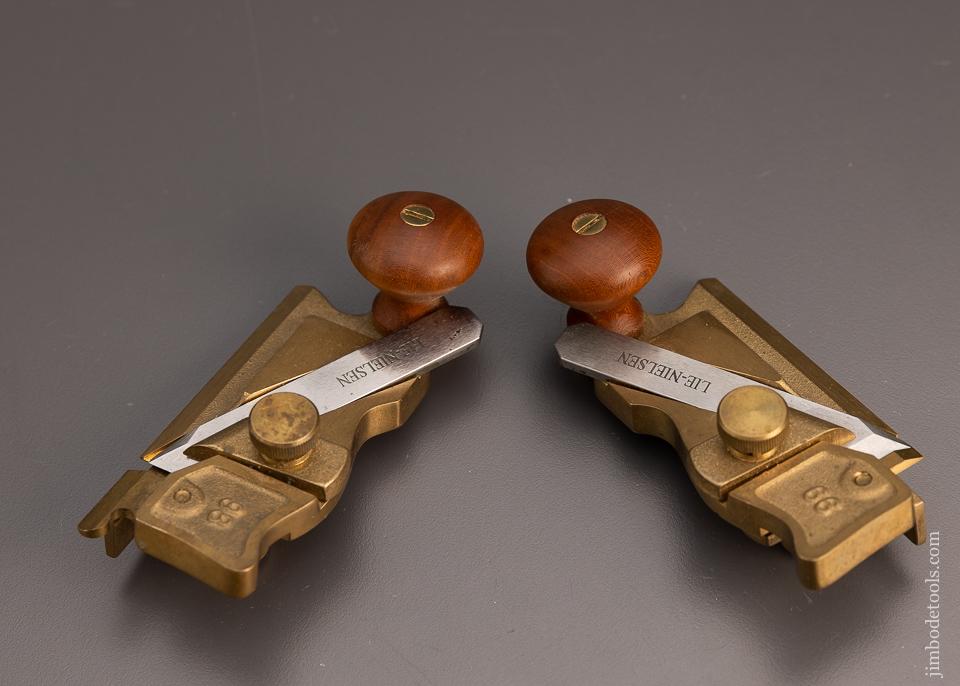 LIE NIELSEN No. 98 & 99 Left & Right Side Rabbet Plane Pair Discontinued Near Mint - 99707