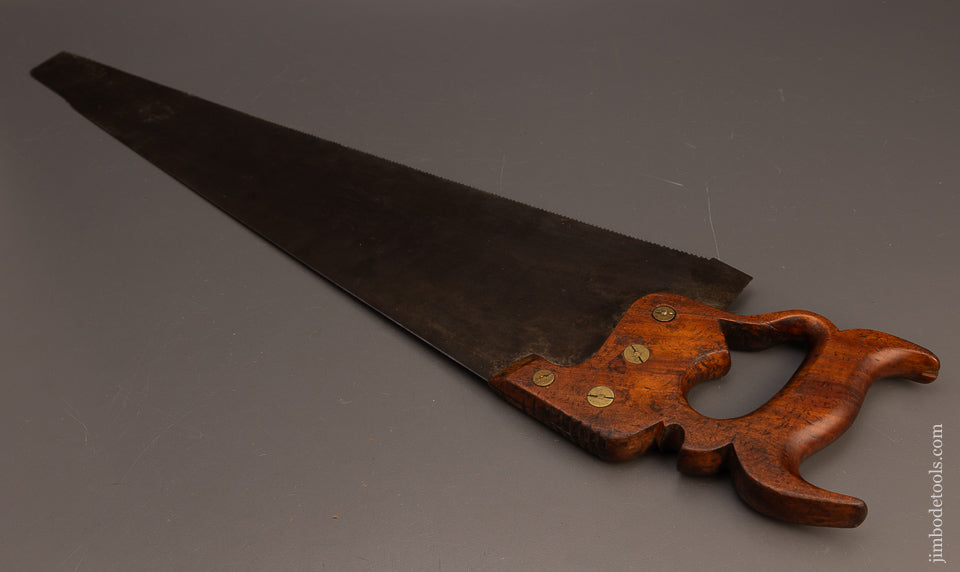 Uber-Rare-E.-&-L.-DAVENPORT-PHILADA-No.-8-STAR-Medallion-Hand-Saw-EXCELSIOR-117883