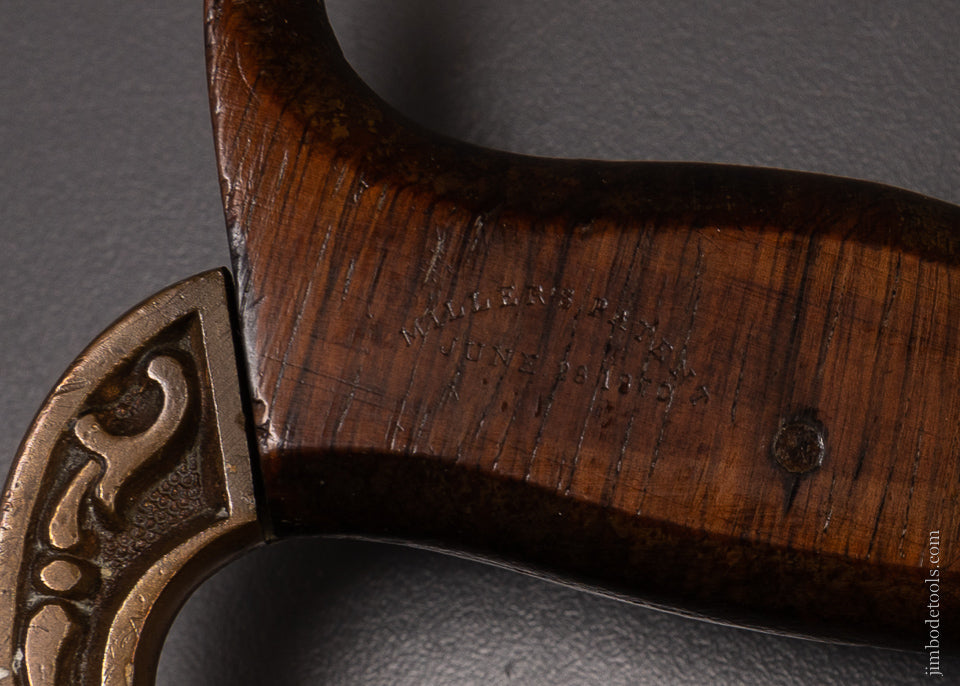 Gorgeous STANLEY MILLERS PATENT No. 42 Gunmetal Ornate Plow Plane - EXCELSIOR 106909