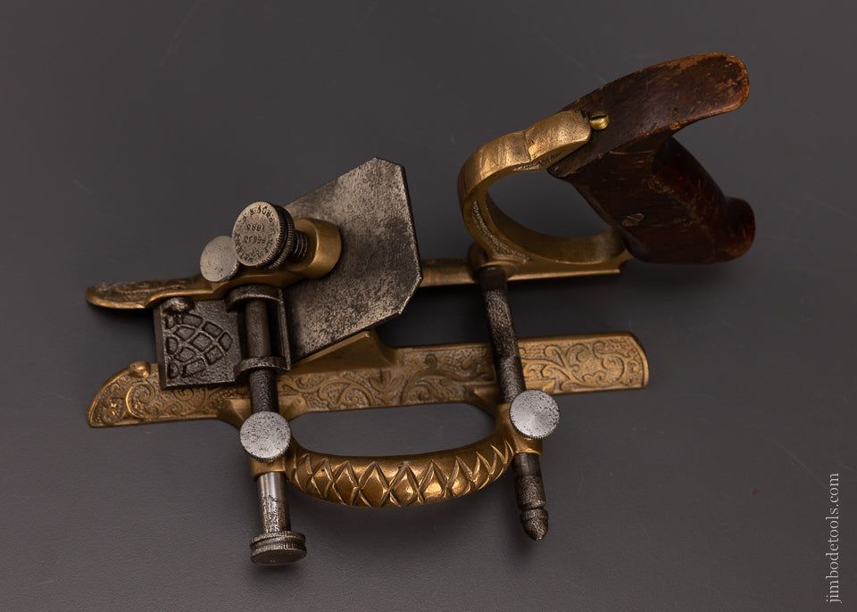 Very Rare Patented Plane Gunmetal LEE’S PATENT Chamfer Plane - EXCELSIOR 107895