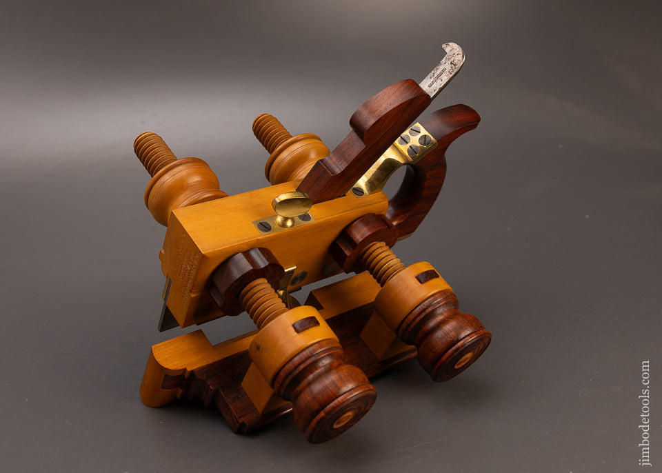 Gorgeous E.W. CARPENTER PATENT Plow Plane in Boxwood & Rosewood by JIM LEAMY - EXCELSIOR 111111