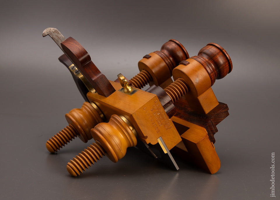 Gorgeous E.W. CARPENTER PATENT Plow Plane in Boxwood & Rosewood by JIM LEAMY - EXCELSIOR 111111