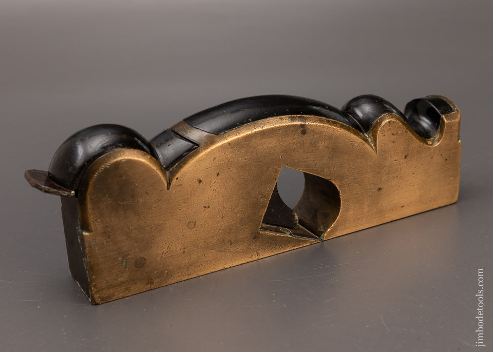 Drop Dead Stunning Gunmetal & Ebony Infill Shoulder Plane - EXCELSIOR 111201