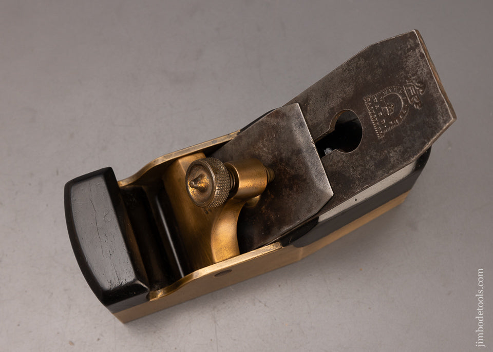 Spectacular Ebony Stuffed NORRIS No. 14G Gunmetal Smooth Plane - EXCELSIOR 111319