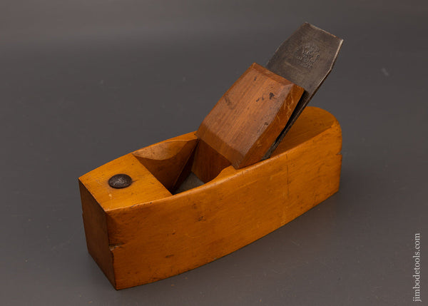 Near Mint N. CHAPIN Solid Boxwood Coffin Smooth Plane - EXCELSIOR 111620