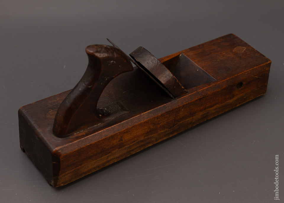 Rare & Fine IX WALTON IN READING 18th Century Yellow Birch Crown Moulding Plane - EXCELSIOR 111634