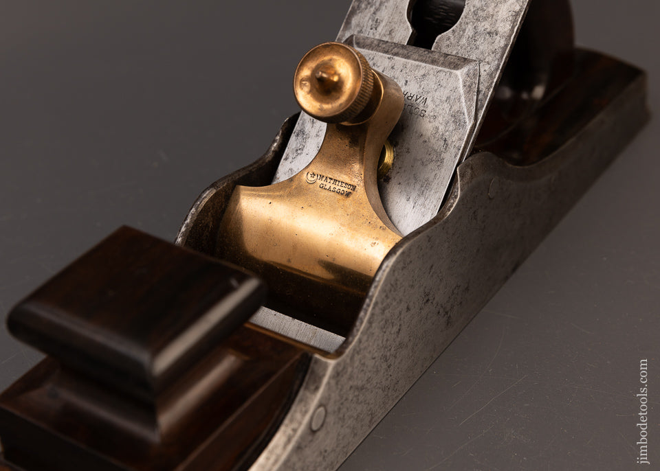 Fine MATHIESON Dovetailed Rosewood Infill Bench Plane - EXCELSIOR 112167