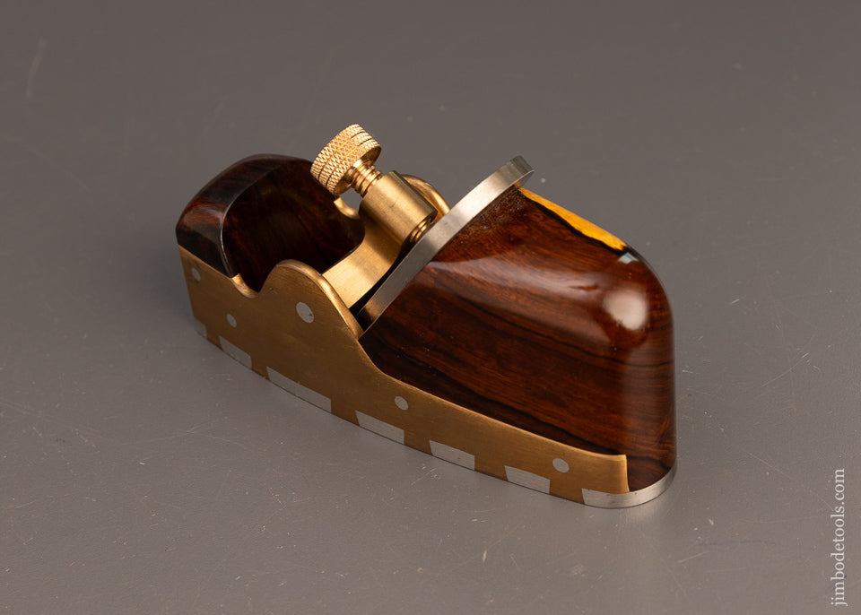 Spectacular SAVER & STEINER Gunmetal Rosewood Infill Smooth Plane HALF SIZE - EXCELSIOR 112907