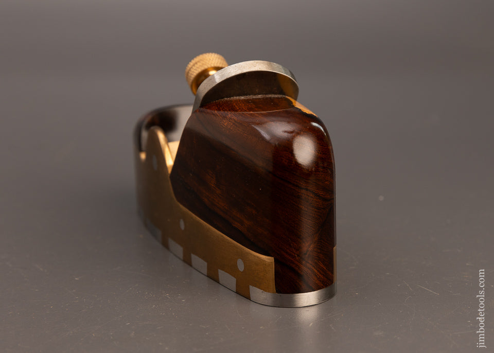 Spectacular SAVER & STEINER Gunmetal Rosewood Infill Smooth Plane HALF SIZE - EXCELSIOR 112907