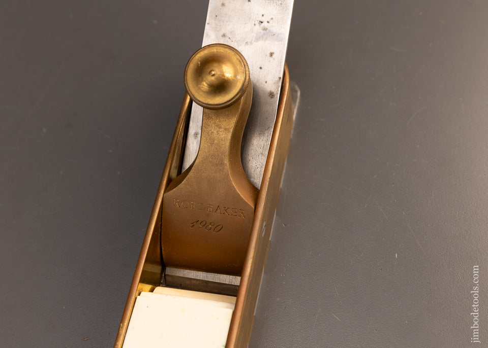 Spectacular Gunmetal Dovetailed Infill Miter Plane by ROB’T. BAKER - EXCELSIOR 115799 - AS OF JUNE 3
