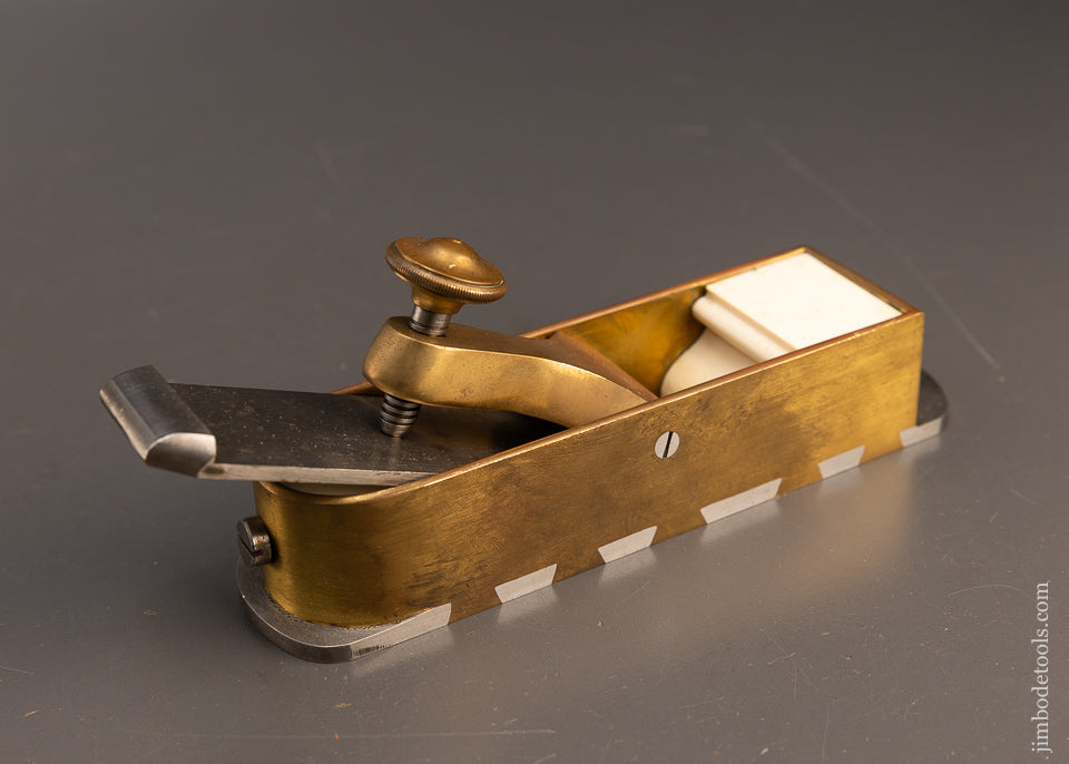 Spectacular Gunmetal Dovetailed Infill Miter Plane by ROB’T. BAKER - EXCELSIOR 115799 - AS OF JUNE 3