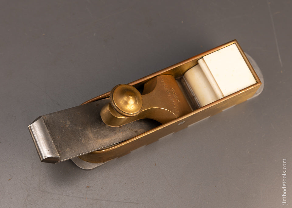 Spectacular Gunmetal Dovetailed Infill Miter Plane by ROB’T. BAKER - EXCELSIOR 115799 - AS OF JUNE 3