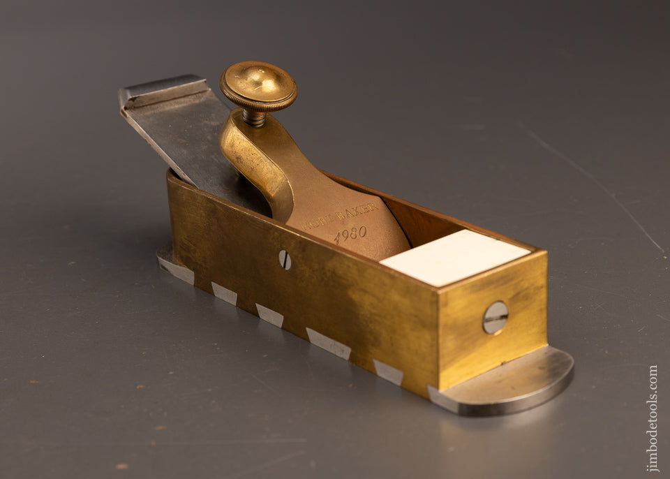 Spectacular Gunmetal Dovetailed Infill Miter Plane by ROB’T. BAKER - EXCELSIOR 115799 - AS OF JUNE 3