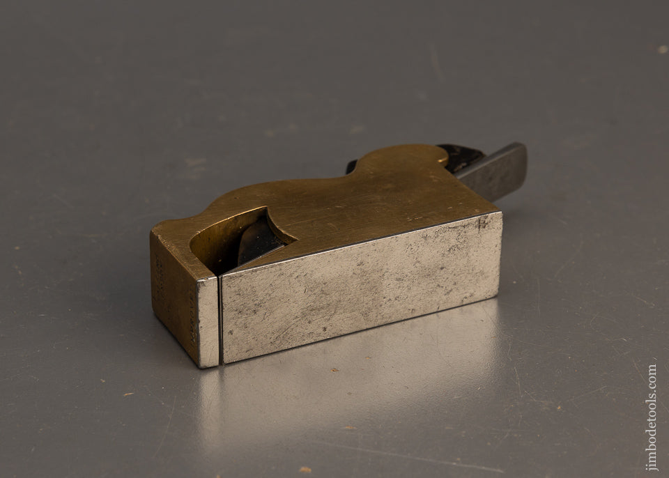 Rare HOLLAND LONDON IMPROVED Gunmetal Ebony Infill Bullnose Shoulder Plane - EXCELSIOR 115830