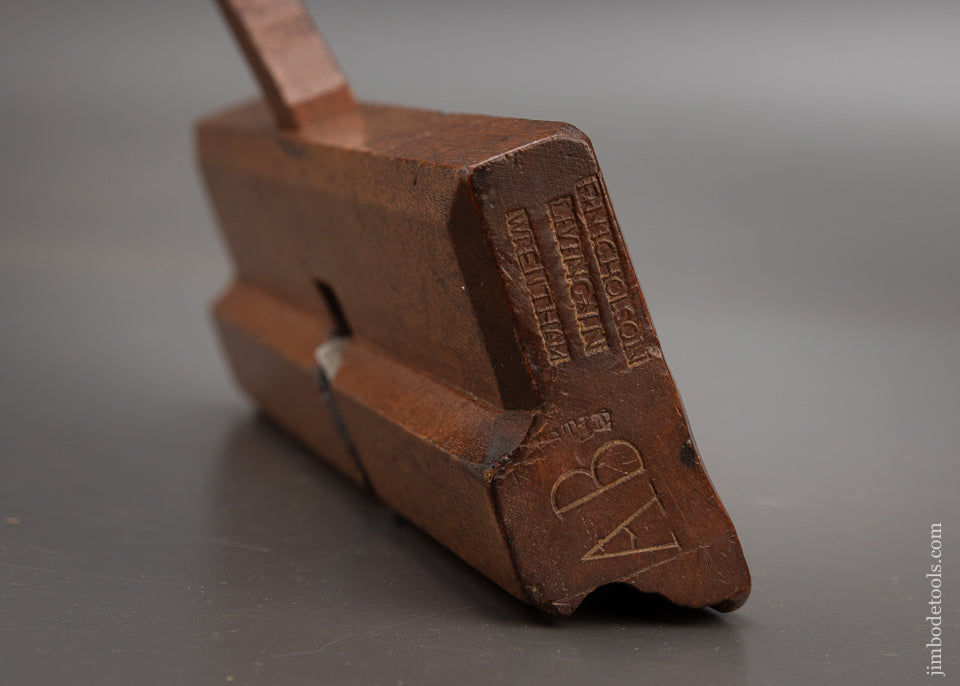 F. NICHOLSON LIVING IN WRENTHAM Premium Extra Fine Bolection Moulding Plane 1683-1753  - EXCELSIOR 115934