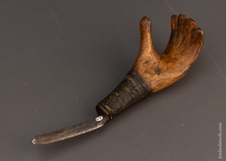 Wicked Smart “Hand” Carved Native American Crooked Knife - EXCELSIOR 116186