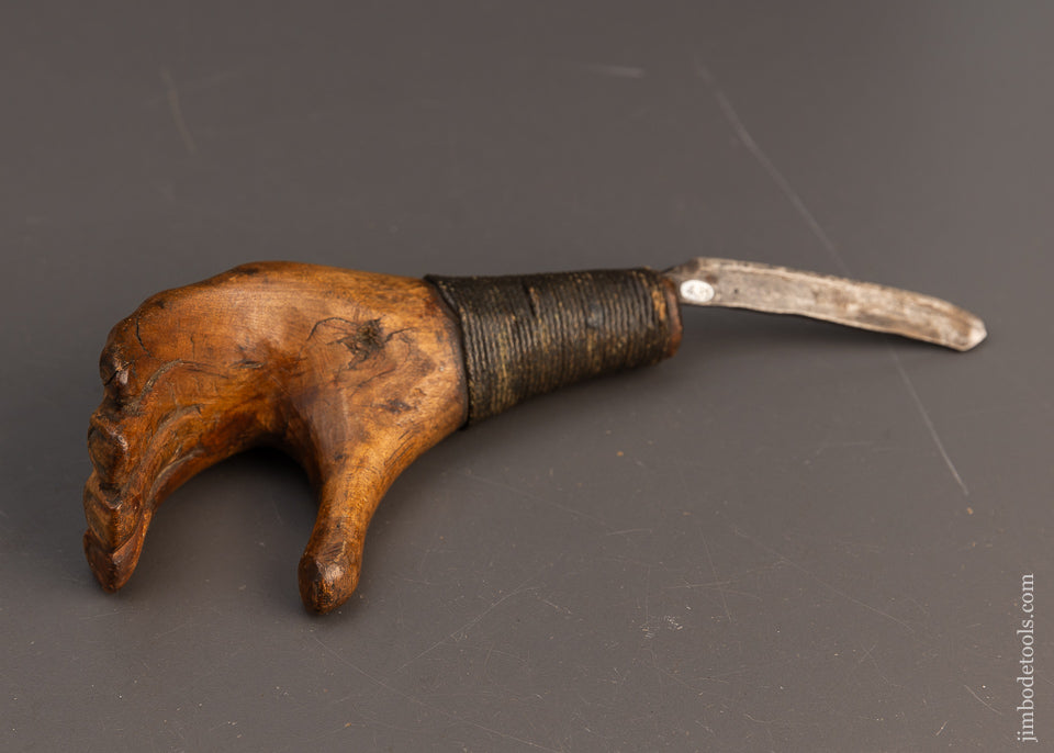 Wicked Smart “Hand” Carved Native American Crooked Knife - EXCELSIOR 116186