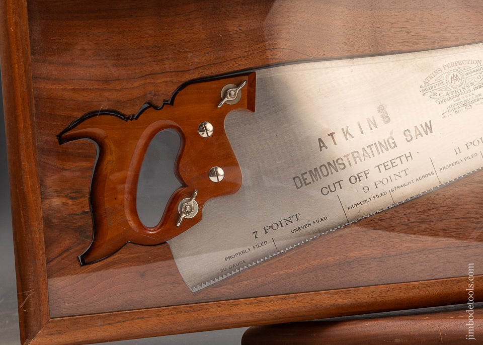 Dead Mint ATKINS Demonstrating Saw 100% Complete with Both Handles & Instructions - EXCELSIOR 116771 - AS OF JUNE 14
