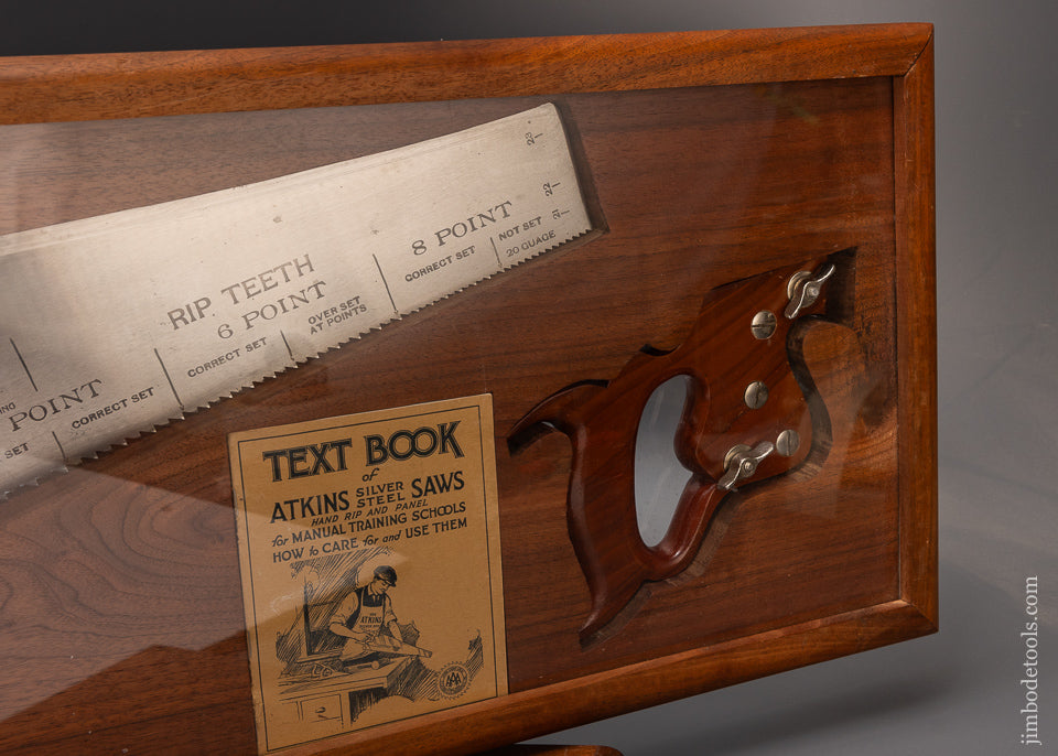 Dead Mint ATKINS Demonstrating Saw 100% Complete with Both Handles & Instructions - EXCELSIOR 116771 - AS OF JUNE 14