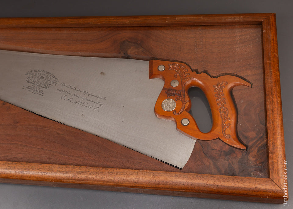 Dead Mint ATKINS Demonstrating Saw 100% Complete with Both Handles & Instructions - EXCELSIOR 116771 - AS OF JUNE 14