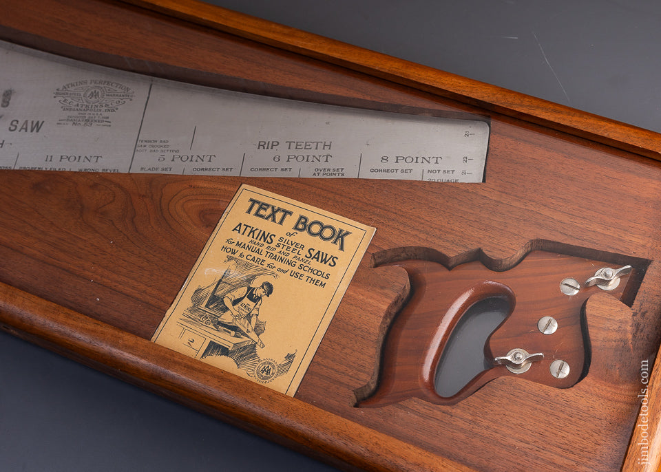 Dead Mint ATKINS Demonstrating Saw 100% Complete with Both Handles & Instructions - EXCELSIOR 116771 - AS OF JUNE 14