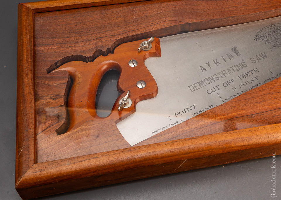 Dead Mint ATKINS Demonstrating Saw 100% Complete with Both Handles & Instructions - EXCELSIOR 116771 - AS OF JUNE 14
