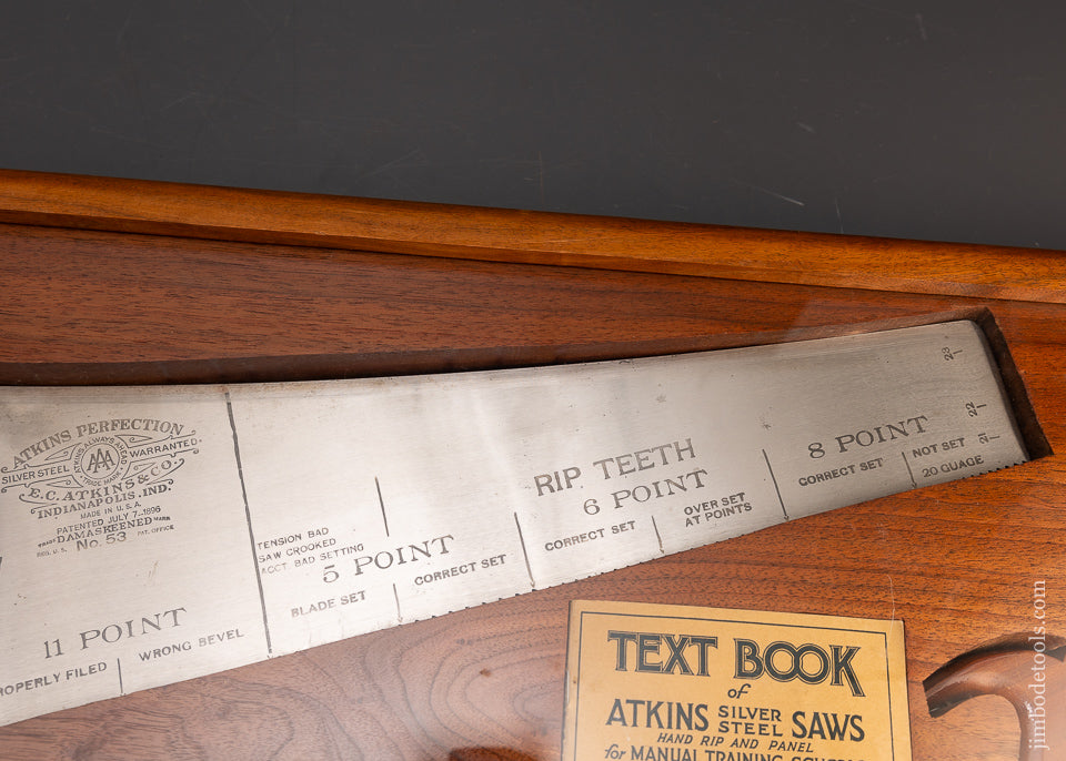 Dead Mint ATKINS Demonstrating Saw 100% Complete with Both Handles & Instructions - EXCELSIOR 116771 - AS OF JUNE 14