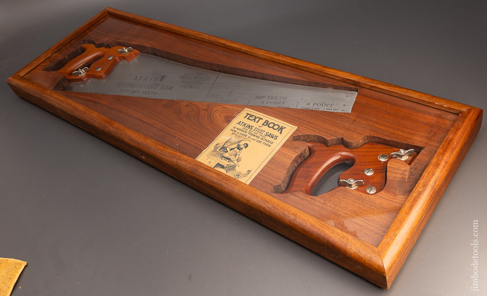 Dead Mint ATKINS Demonstrating Saw 100% Complete with Both Handles & Instructions - EXCELSIOR 116771 - AS OF JUNE 14