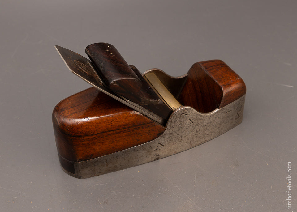 Early Screw Sided Bridge & Wedge SPIERS Dovetailed Rosewood Infill Smooth Plane - EXCELSIOR 116907 - AS OF JULY 12